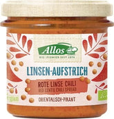 Kořeněná čočková pasta, bez lepku BIO 140 g - ALLOS